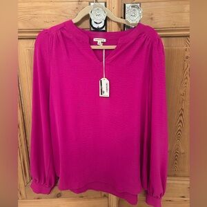 JODIFL Fuchsia Blouse